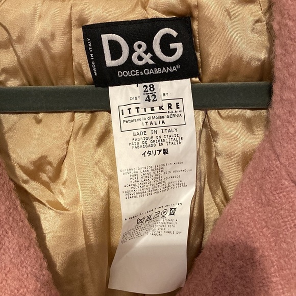 Dolce & gabbana pink heavy jacket nwt size 42 - Picture 3 of 14
